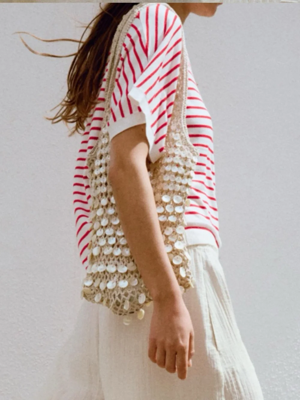NWT Zara Beaded Shoulder Bag